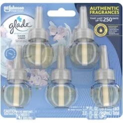 Glade® Glade 3.35 Fl. Oz. Clean Linen Scented Oil Plug-In Air Freshener Refill (5-Pack)