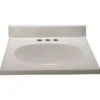 Premier® Premier 19 In X 17 In Cultured Marble Bathroom Custom Vanity Top In White 1 Premier® Premier 19 In X 17 In Cultured Marble Bathroom Custom Vanity Top In White -Whirlpool Shop 260631 MainProductImage Lg