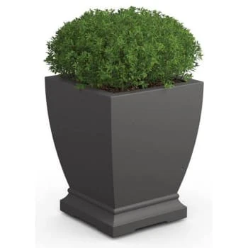 Mayne Acadia 18" Planter - Graphite Grey 4 Mayne Acadia 18" Planter - Graphite Grey - Image 2