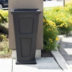 Mayne Fairfield 40" Tall Waste Bin - Black -Whirlpool Shop 269337 DetailedProductView2 Lg