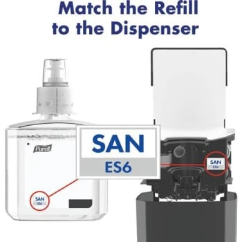 Purell Es6 Touch-Free Sanitizer Dispenser, Graphite 5 Purell Es6 Touch-Free Sanitizer Dispenser, Graphite - Image 3