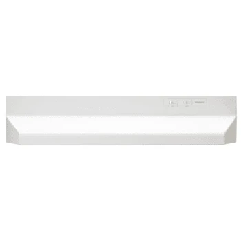 Broan® 24" Range Hood 3-1/4 X 10" Vent, White W/ez1 Installation Brackets 4 Broan® 24" Range Hood 3-1/4 X 10" Vent, White W/ez1 Installation Brackets - Image 2