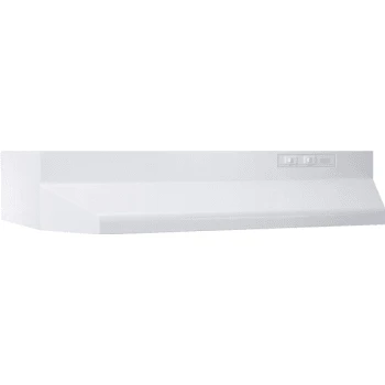 Broan® 30" Range Hood 3-1/4 X 10" Vent, White Range Hood W/ez1 Instllation Brackets 3 Broan® 30" Range Hood 3-1/4 X 10" Vent, White Range Hood W/ez1 Instllation Brackets