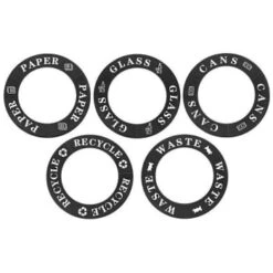 Alpine Industries 28 Gallon Black Corrugated Plastic 3-Compartment Indoor Trash -Whirlpool Shop 281998 DetailedProductView5 Lg