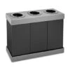 Alpine Industries 28 Gallon Black Corrugated Plastic 3-Compartment Indoor Trash 2 Alpine Industries 28 Gallon Black Corrugated Plastic 3-Compartment Indoor Trash -Whirlpool Shop 281998 MainProductImage Lg