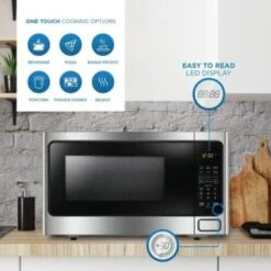 Danby® 1.1 Cu Ft Countertop Microwave, 1,000w, Stainless Steel 11 Danby® 1.1 Cu Ft Countertop Microwave, 1,000w, Stainless Steel -Whirlpool Shop 282788 v DetailedProductView2 Lg