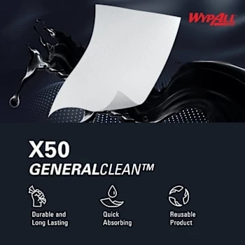 Wypall X50 White Extended Use Pop-Up Box Disposable Cloths Case Of 10 6 Wypall X50 White Extended Use Pop-Up Box Disposable Cloths Case Of 10 - Image 4