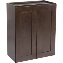 Seasons® 33 X 36 X 12" Espresso Shaker Wall Cabinet, Assembled