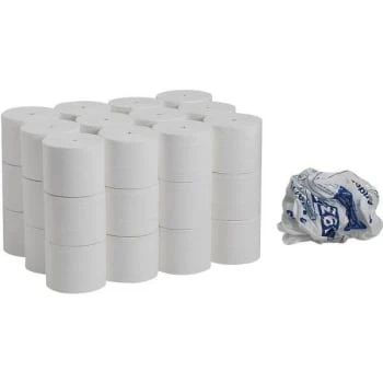 Compact Premium Embossed White Coreless 2-Ply Toilet Paper Case Of 36 7 Compact Premium Embossed White Coreless 2-Ply Toilet Paper Case Of 36 - Image 5