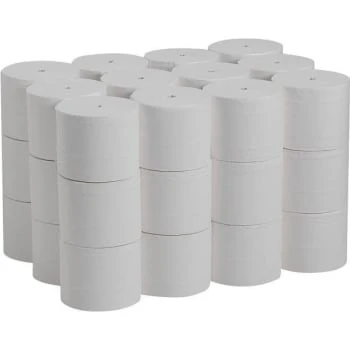 Compact Premium Embossed White Coreless 2-Ply Toilet Paper Case Of 36 8 Compact Premium Embossed White Coreless 2-Ply Toilet Paper Case Of 36 - Image 6