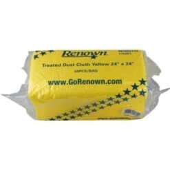 Renown 24" X 24" Treated Yellow Dust Cloth Package Of 50