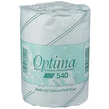 Optima Embossed Soft White 100% Recycled 2-Ply Bath Tissue Case Of 96 3 Optima Embossed Soft White 100% Recycled 2-Ply Bath Tissue Case Of 96