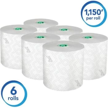 Scott White Green Core Hard Roll Paper Towels With Absorbency Pockets Case Of 6 5 Scott White Green Core Hard Roll Paper Towels With Absorbency Pockets Case Of 6 - Image 3