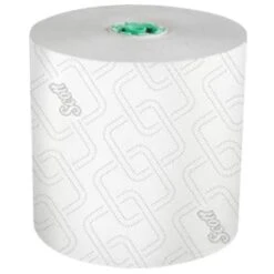 Scott White Green Core Hard Roll Paper Towels With Absorbency Pockets Case Of 6