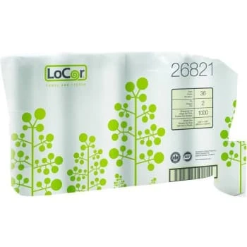 Locor 2-Ply Premium High Capacity White Bath Tissue/toilet Paper Case Of 36 4 Locor 2-Ply Premium High Capacity White Bath Tissue/toilet Paper Case Of 36 - Image 2