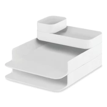 Safco Portable Caddy, 6 Compartments, Plastic, 12.75 X 7.25 X 8.5, White 3 Safco Portable Caddy, 6 Compartments, Plastic, 12.75 X 7.25 X 8.5, White