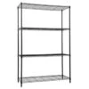 Quantum Storage Systems 4-Shelf Wire Shelving Unit, 24x30x72, Black Epoxy 1 Quantum Storage Systems 4-Shelf Wire Shelving Unit, 24x30x72, Black Epoxy -Whirlpool Shop 285838 MainProductImage Lg