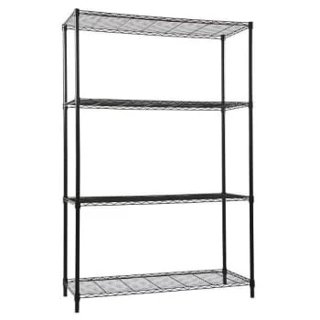 Quantum Storage Systems 4-Shelf Wire Shelving Unit, 24x36x72, Black Epoxy 3 Quantum Storage Systems 4-Shelf Wire Shelving Unit, 24x36x72, Black Epoxy