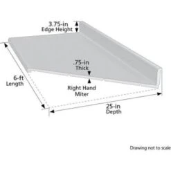 Hampton Bay Wilsonart 6' Textured Wh Cascade Laminate Countertop -Whirlpool Shop 287013 DetailedProductView5 Lg