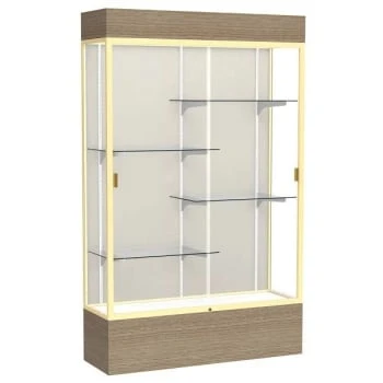 Ghent Waddell Reliant Lighted Driftwood Oak Case Plaque Fabric Back W/champagne 3 Ghent Waddell Reliant Lighted Driftwood Oak Case Plaque Fabric Back W/champagne