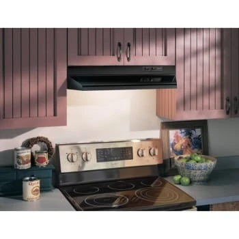 Broan® 30" Range Hood 7" Round Vent, Black Range Hood W/ez1 Installation Brackets 5 Broan® 30" Range Hood 7" Round Vent, Black Range Hood W/ez1 Installation Brackets - Image 3