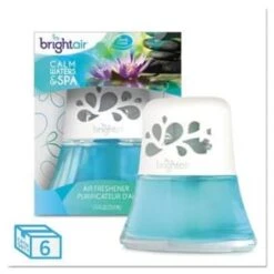 Bright Air 2.5 Oz Calm Waters/spa Scent Oil Air Freshener (6-Carton)