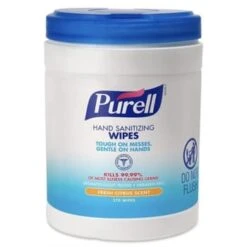 Purell Sanitizing Hand Wipes, 6 X 6 3/4, White, 270/canister, Carton Of 6