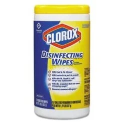 Clorox Disinfecting Wipes, 7 X 8, Lemon Fresh, 75/canister, Carton Of 6
