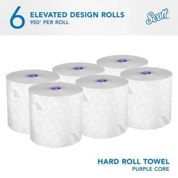 Scott® Essential Hard Roll 950 Ft. Rolled Refill Paper Towels (White) (6-Carton) 4 Scott® Essential Hard Roll 950 Ft. Rolled Refill Paper Towels (White) (6-Carton) - Image 2