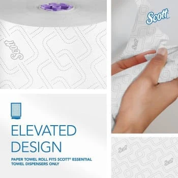Scott® Essential Hard Roll 950 Ft. Rolled Refill Paper Towels (White) (6-Carton) 7 Scott® Essential Hard Roll 950 Ft. Rolled Refill Paper Towels (White) (6-Carton) - Image 5