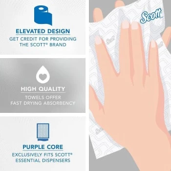 Scott® Essential Hard Roll 950 Ft. Rolled Refill Paper Towels (White) (6-Carton) 12 Scott® Essential Hard Roll 950 Ft. Rolled Refill Paper Towels (White) (6-Carton) - Image 10