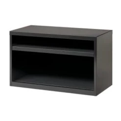 Space Solutions 18" Deep 4 Drawer Letter Width Vertical File Cabinet Black -Whirlpool Shop 291306 LeftView Lg