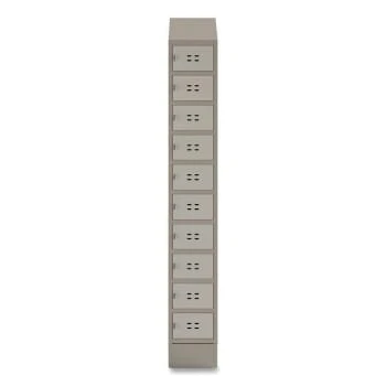 Safco Single Continuous Metal Locker Base Addition, 11.7w X 16d X 5.75h, Tan 4 Safco Single Continuous Metal Locker Base Addition, 11.7w X 16d X 5.75h, Tan - Image 2
