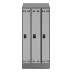 Safco Triple Continuous Metal Locker Base Addition, 35w X 16d X 5.75h, Gray 7 Safco Triple Continuous Metal Locker Base Addition, 35w X 16d X 5.75h, Gray -Whirlpool Shop 291918 FrontView straighton Lg