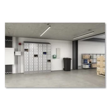 Safco Triple Continuous Metal Locker Base Addition, 35w X 16d X 5.75h, Gray 5 Safco Triple Continuous Metal Locker Base Addition, 35w X 16d X 5.75h, Gray - Image 3