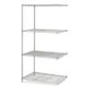 Safco 4-Shelf Industrial Add-On Unit, 36"w X 24"d X 72"h, Metallic Gray -Whirlpool Shop 291920 MainProductImage Lg