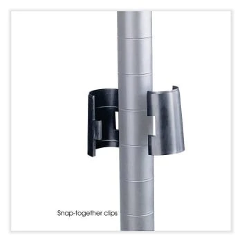 Safco 4-Shelf Industrial Add-On Unit, 36"w X 24"d X 72"h, Metallic Gray 5 Safco 4-Shelf Industrial Add-On Unit, 36"w X 24"d X 72"h, Metallic Gray - Image 3