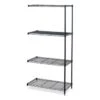 Safco 4-Shelf Industrial Add-On Unit, 36"w X 18"d X 72"h, Black 2 Safco 4-Shelf Industrial Add-On Unit, 36"w X 18"d X 72"h, Black -Whirlpool Shop 296014 MainProductImage Lg