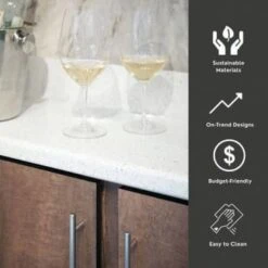 Hampton Bay Matte Sea Salt Laminate Countertop, 10' Waterfall Edge & Backsplash 12 Hampton Bay Matte Sea Salt Laminate Countertop, 10' Waterfall Edge & Backsplash -Whirlpool Shop 297256 DetailedProductView3 Lg