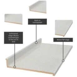Hampton Bay Matte Sea Salt Laminate Countertop, 10' Waterfall Edge & Backsplash 13 Hampton Bay Matte Sea Salt Laminate Countertop, 10' Waterfall Edge & Backsplash -Whirlpool Shop 297256 DetailedProductView4 Lg