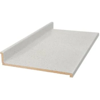 Hampton Bay Matte Sea Salt Laminate Countertop, 10' Waterfall Edge & Backsplash 3 Hampton Bay Matte Sea Salt Laminate Countertop, 10' Waterfall Edge & Backsplash