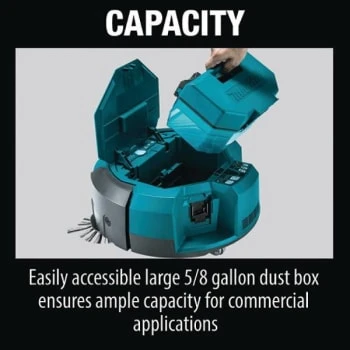 Makita 18-Volt X2 Lxt Lithium-Ion Brushless Cordless Robotic Vacuum Kit 7 Makita 18-Volt X2 Lxt Lithium-Ion Brushless Cordless Robotic Vacuum Kit - Image 5