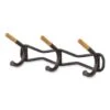Safco Family Coat Wall Rack, 3 Hook, 18.5"w X 6.25"d X 7.25"h, Black -Whirlpool Shop 300672 MainProductImage Lg