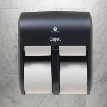 Compact Black 4-Roll Coreless Toilet Paper Dispenser 4 Compact Black 4-Roll Coreless Toilet Paper Dispenser - Image 2
