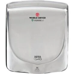 World Dryer Polished Stainless Steel Electric Hand Dryer
