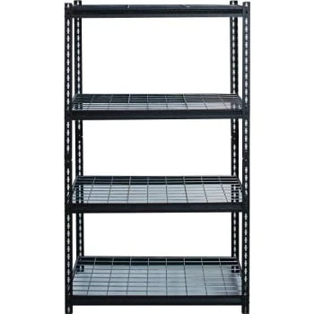 Iron Horse Black 4-Tier Boltless Steel Garage Storage Shelving Unit 3 Iron Horse Black 4-Tier Boltless Steel Garage Storage Shelving Unit