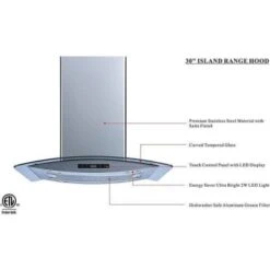 Winfl 30island Mnt Range Hood 475 Cfm Stnls Steel & Glass W/ Led & Touch Ctrl 9 Winfl 30island Mnt Range Hood 475 Cfm Stnls Steel & Glass W/ Led & Touch Ctrl -Whirlpool Shop 313546 DetailedProductView3 Lg