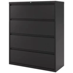 Hirsh Black Steel Freestanding Wardrobe Cabinet, 42 X 53 X 18, 5-Shelves -Whirlpool Shop 313930 LeftView Lg