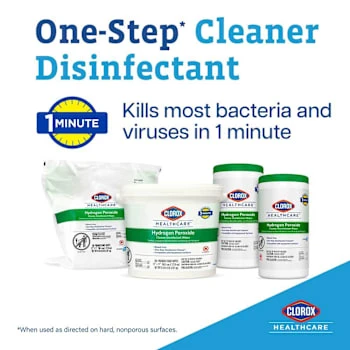 Clorox Healthcare® Hydrogen Peroxide Cleaner Disinfectant Wipes, 95 Count Canister 6 Clorox Healthcare® Hydrogen Peroxide Cleaner Disinfectant Wipes, 95 Count Canister - Image 4
