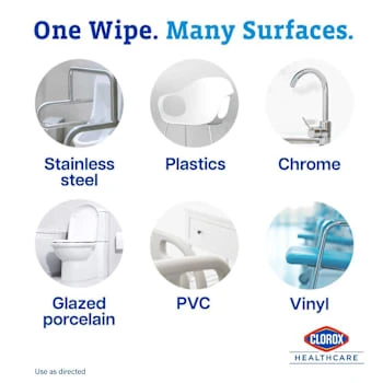 Clorox Healthcare® Hydrogen Peroxide Cleaner Disinfectant Wipes, 95 Count Canister 8 Clorox Healthcare® Hydrogen Peroxide Cleaner Disinfectant Wipes, 95 Count Canister - Image 6